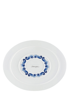 Blu Mediterraneo Fiore Medium Oval Serving Plate
